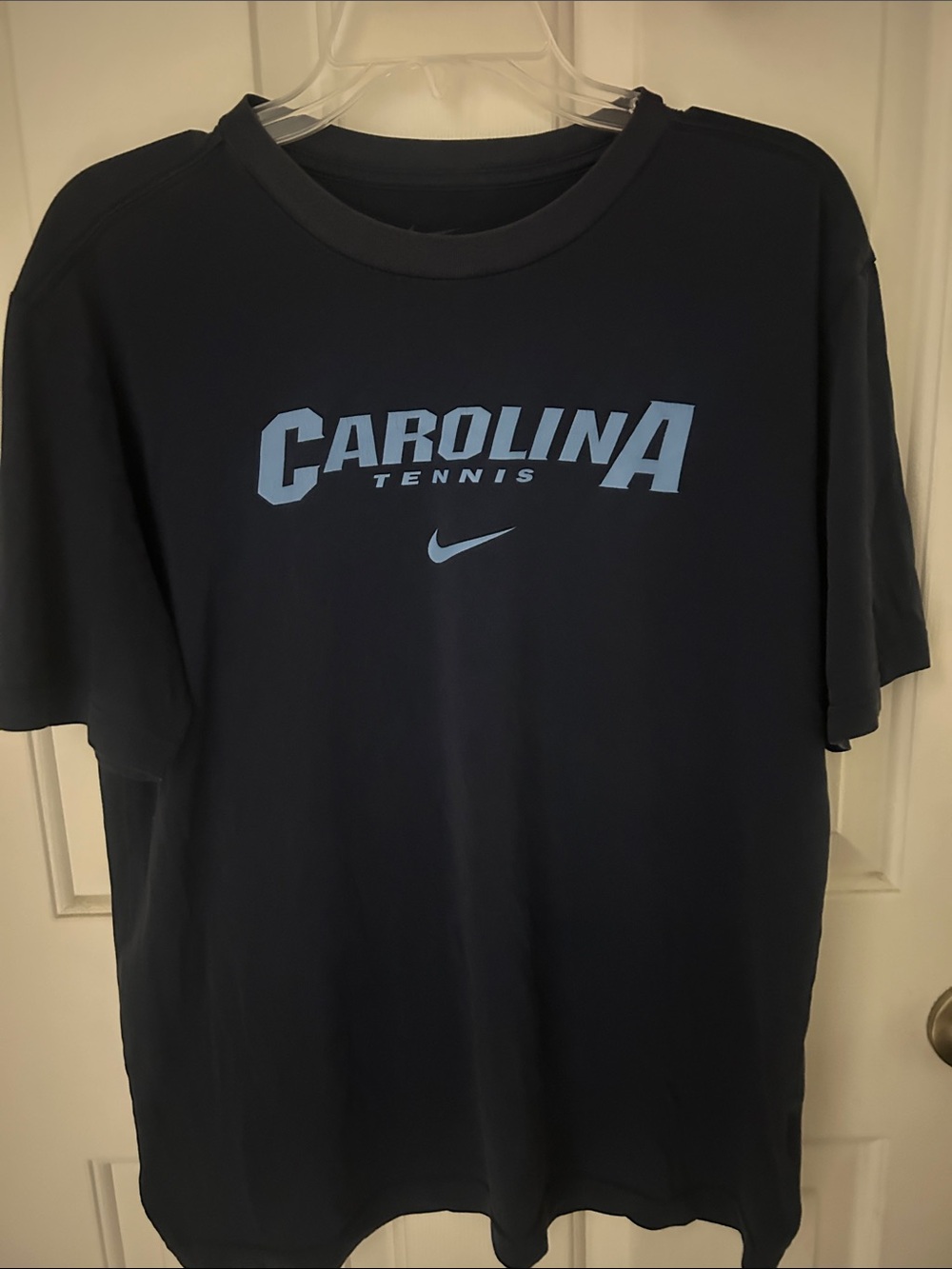 Nike Navy T-Shirt with Light Blue Carolina Tennis Logo